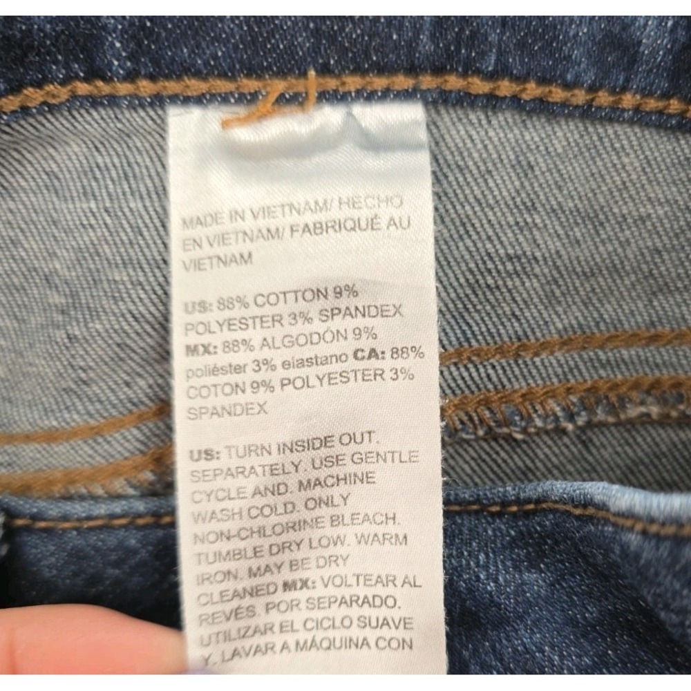 Chico's Define Me Slim Leg Ankle Jeans Size 3R US 16 XL Dark Wash Stretch - Picture 9 of 11